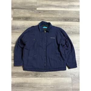 Vintage Tri-Mountain Navy Detroit Corduroy Workwear Jacket Company - Men’s XL